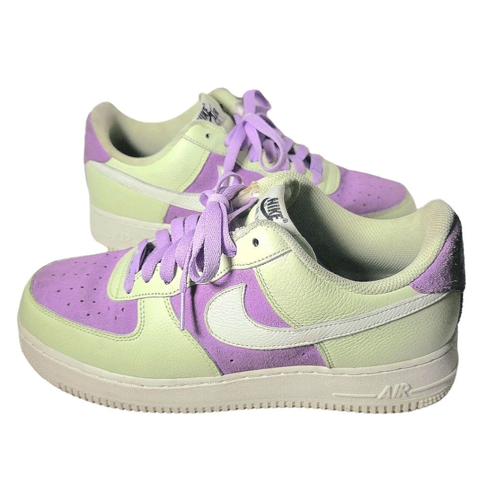 Nike Air Force 1 Low Tops Size 10 | Mint Green & Lavender Purple